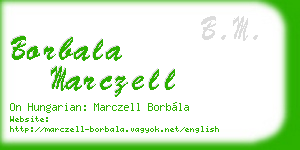 borbala marczell business card
