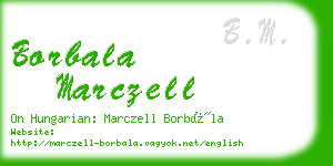 borbala marczell business card